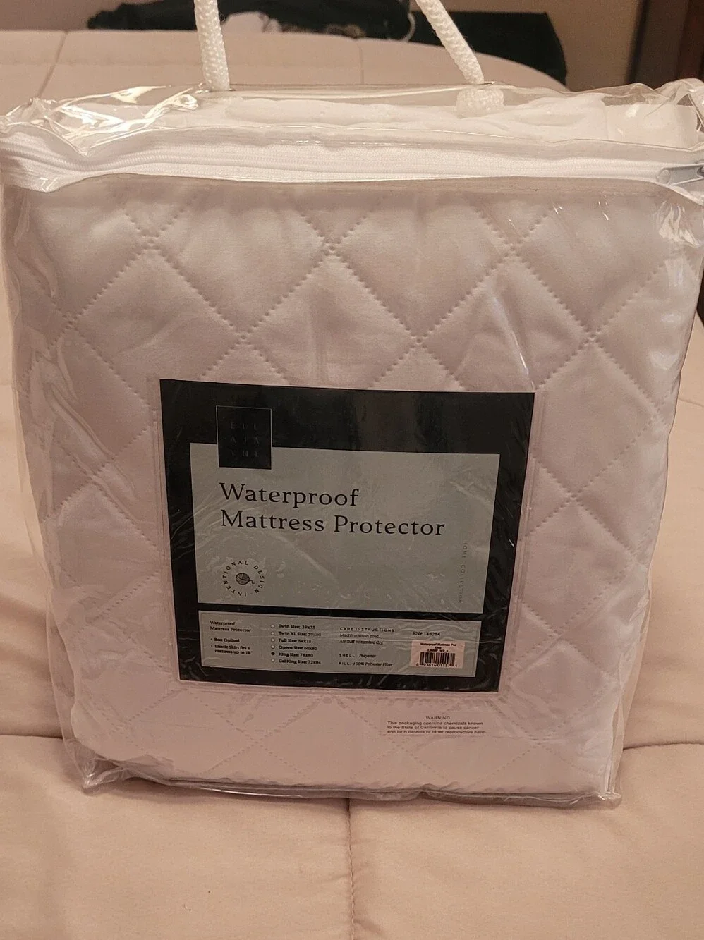 Ella Jayne Waterproof Mattress Protector - King White